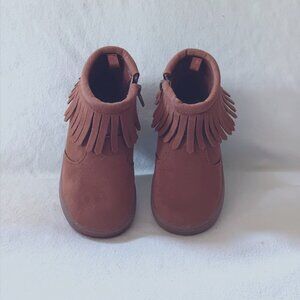 Toddler Brown Moccasin Boots Size 7